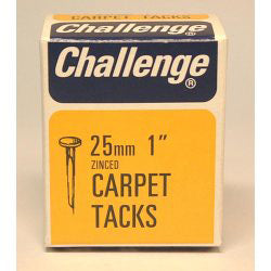 Challenge Carpet Tacks - Zinc Plated (Box Pack)