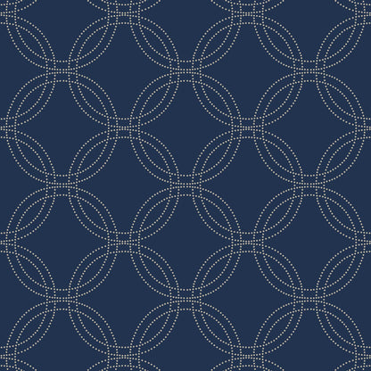 Graham & Brown Serpentine Navy Wallpaper (114870)