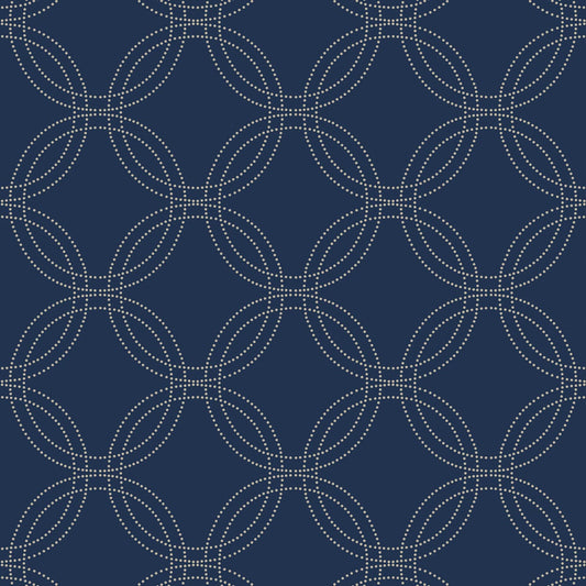 Graham & Brown Serpentine Navy Wallpaper (114870)