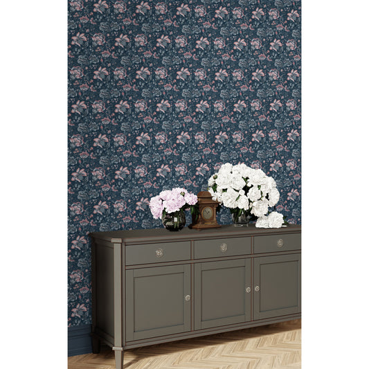 Fondo de pantalla de Laura Ashley Portia Dark Seaspray (114908)