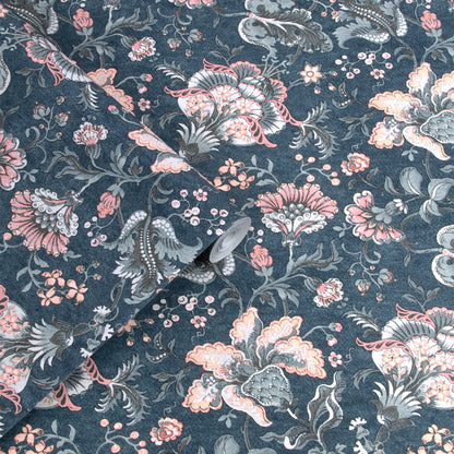 Laura Ashley Portia Dark Seaspray Wallpaper (114908)