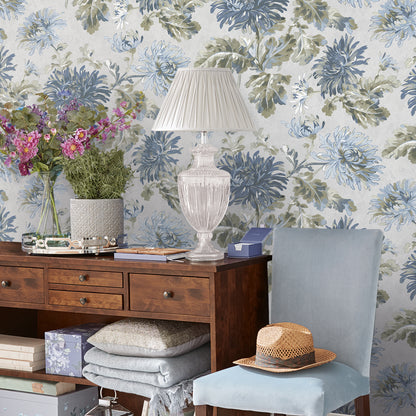 Laura Ashley Maryam Seaspray Wallpaper (114913)