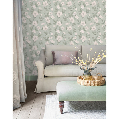 Laura Ashley Fleurir Wallpaper