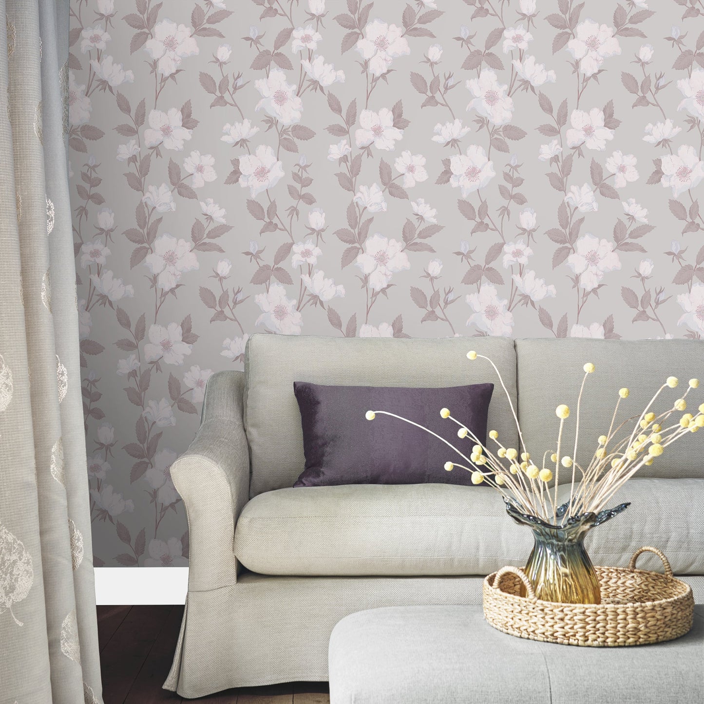 Laura Ashley Fleurir Wallpaper