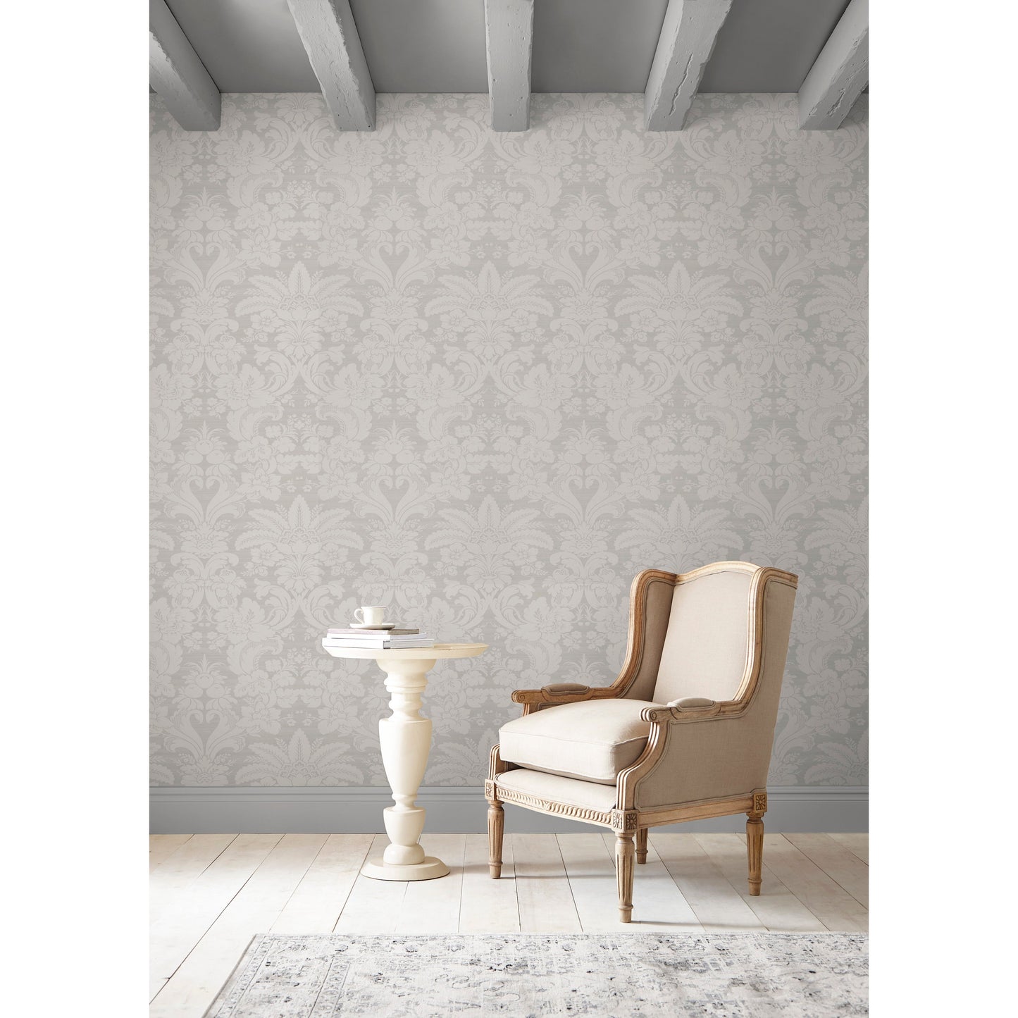 Laura Ashley Martigues Moonbeam Wallpaper (114920)