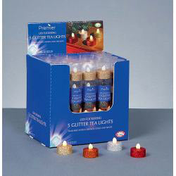 Premier Glitter  LED Tealights