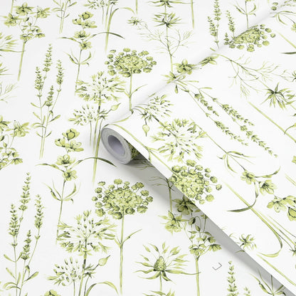 Papel pintado de flores silvestres botánicas de Graham &amp; Brown