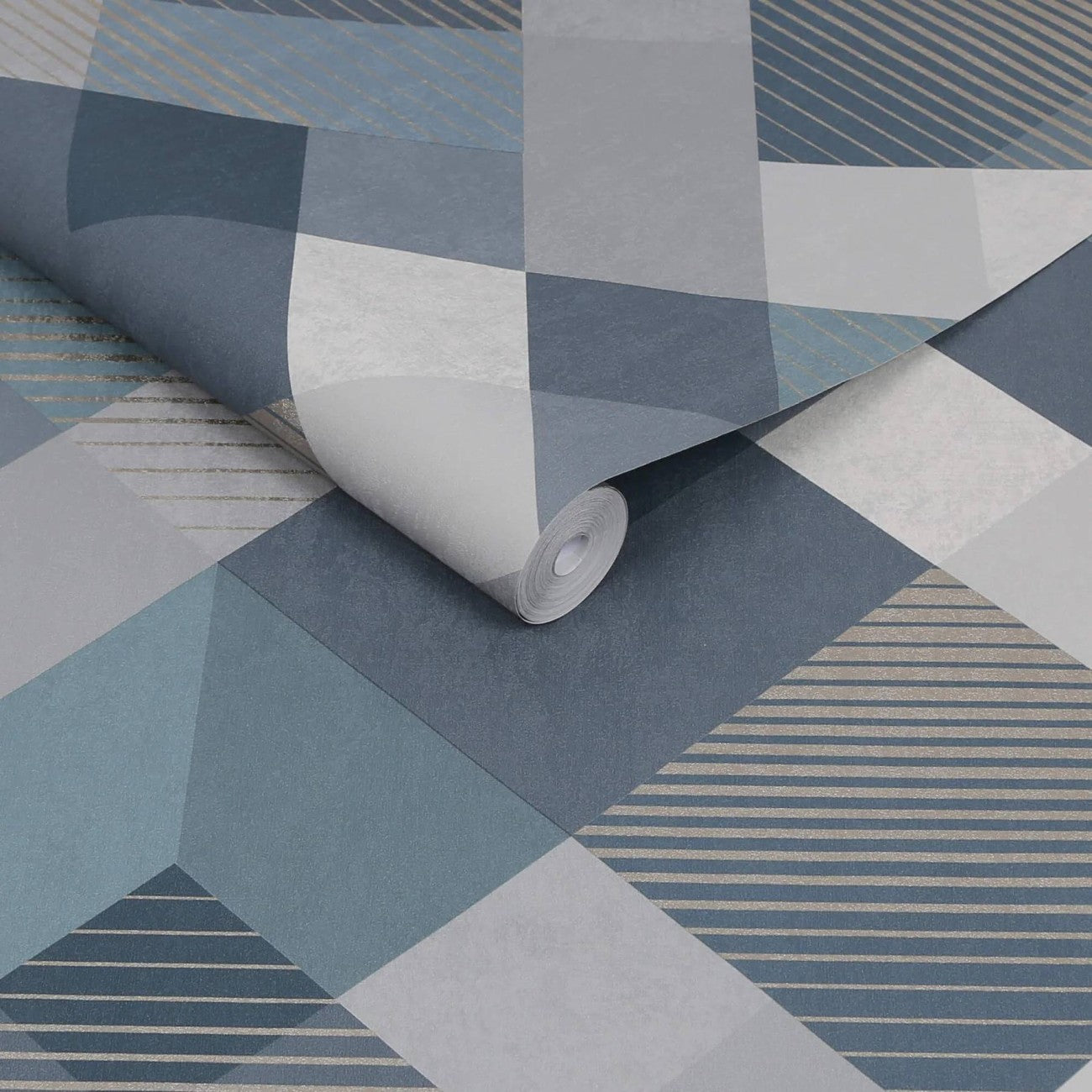 Graham & Brown Kaleidoscope Denim Wallpaper (118707)