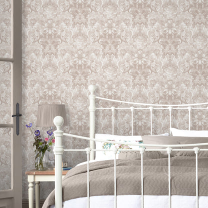 Laura Ashley Apolline Dove Grey Wallpaper (119843)