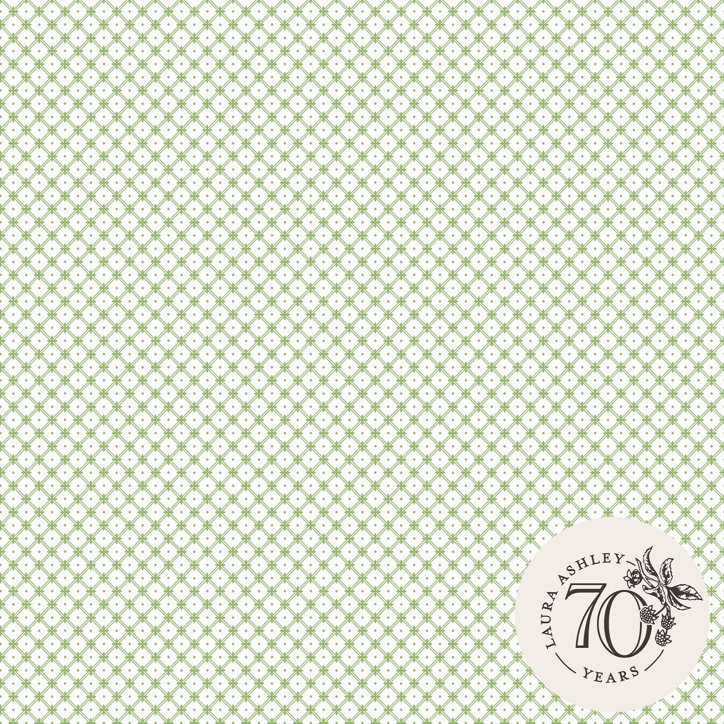Laura Ashley Wickerwork Leaf Green Wallpaper (119848)