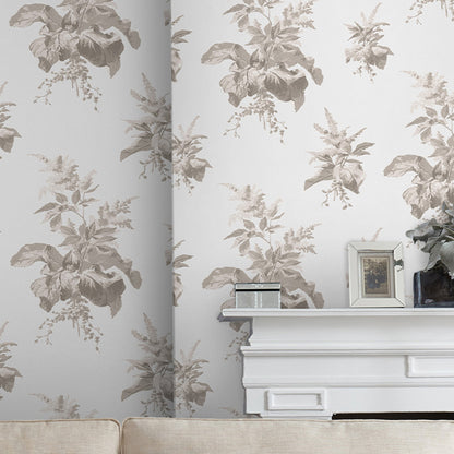 Laura Ashley Narberth Dove Grey Wallpaper (119850)