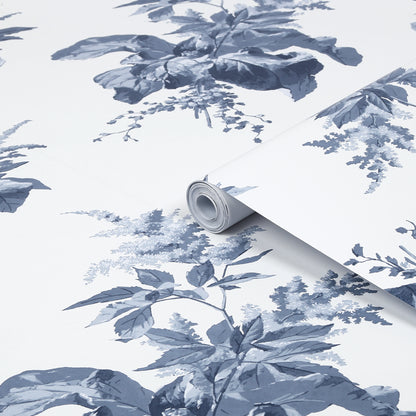 Laura Ashley Narberth Papel pintado azul marino medianoche (119851)