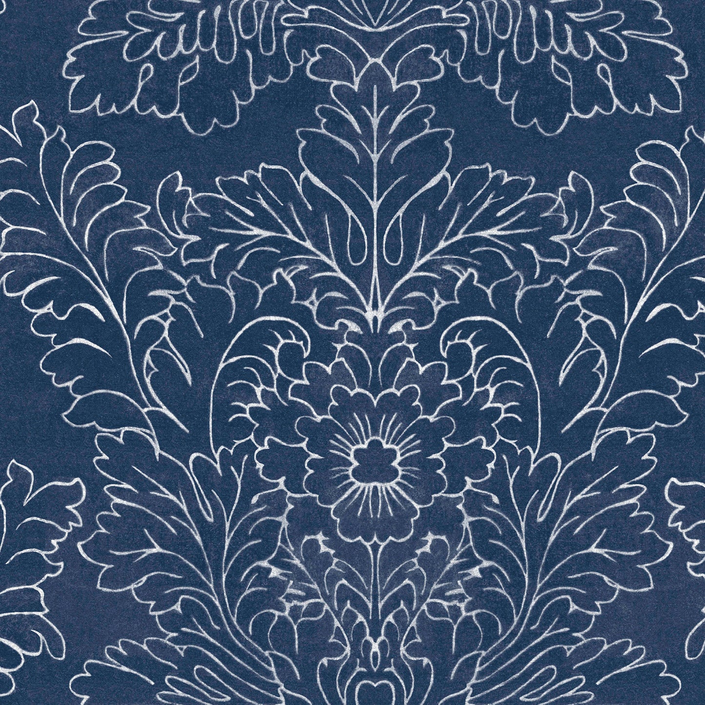 Laura Ashley Silchester Midnight Seaspray Blue Wallpaper (119852)