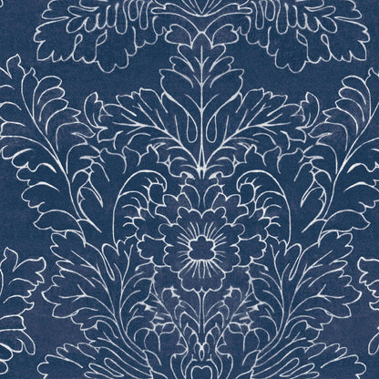 Papel pintado azul marino medianoche de Laura Ashley Silchester (119852)