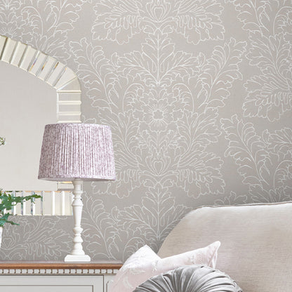 Laura Ashley Silchester Dove Grey Wallpaper (119853)