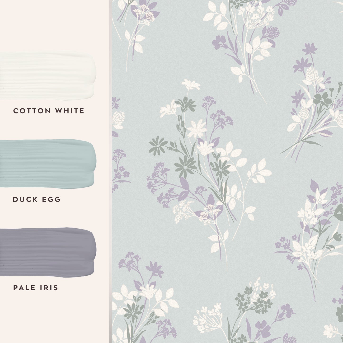 Laura Ashley Igerna Pale Duck Egg Blue Wallpaper (119857)