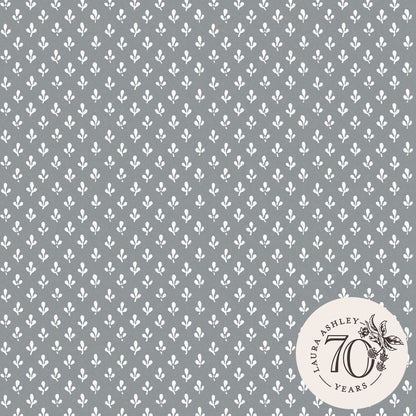 Laura Ashley Trefoil Slate Grey Wallpaper  (119861)