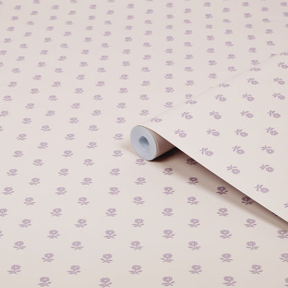 Laura Ashley Daisy Lavender Purple Wallpaper (119864)