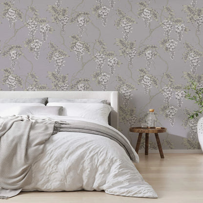 Graham & Brown Wisteria Mauve Wallpaper (120137)