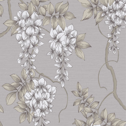 Graham & Brown Wisteria Mauve Wallpaper (120137)