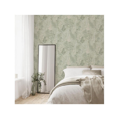 Graham & Brown Organics Sage Wallpaper (120716)