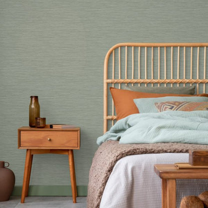 Graham & Brown Serenity Plain Sage Wallpaper (120726)