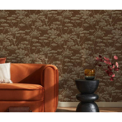 Graham & Brown Serene Seehead Ruby Wallpaper (120863)