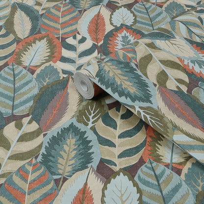 Graham & Brown Arty Leaves Wallpaper