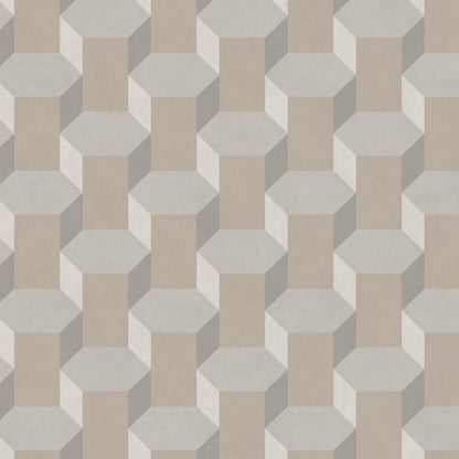 Graham & Brown Vintage Geometrics Neutral Beige Wallpaper (121811)