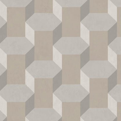 Graham & Brown Vintage Geometrics Neutral Beige Wallpaper (121811)