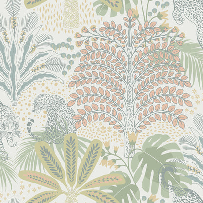 Graham & Brown Savannah Pastels Green Wallpaper (122351)