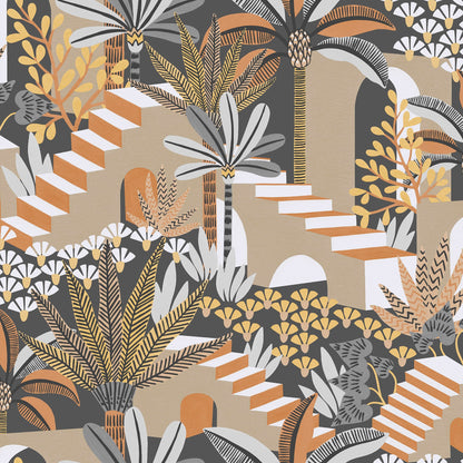 Graham & Brown Vacay Ochre Yellow Wallpaper (122363)