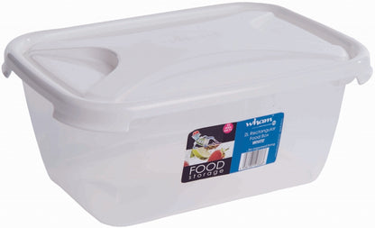 Wham Rectangular Food Storage White