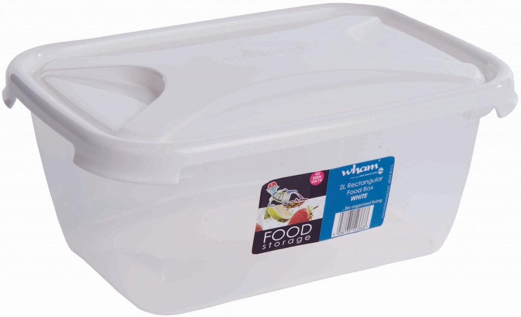 Contenedor de alimentos rectangular Wham Blanco