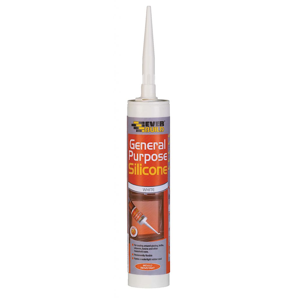 Everbuild Silicone à usage général C3 Transparent 280 ml