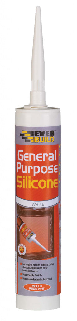 Everbuild Silicone à usage général C3 Transparent 280 ml