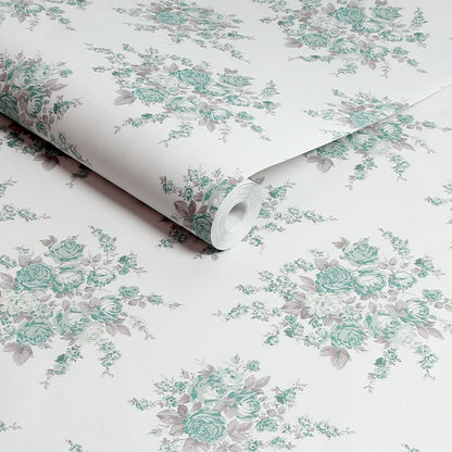 Papel pintado de flores de rosa de Graham y Brown