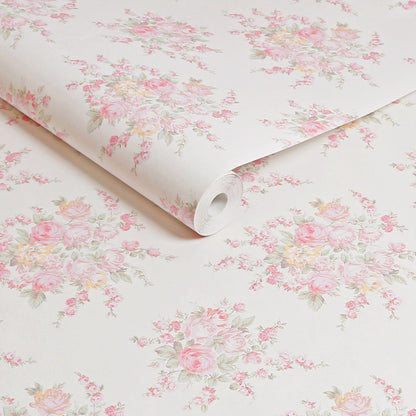 Papel pintado de flores de rosa de Graham y Brown