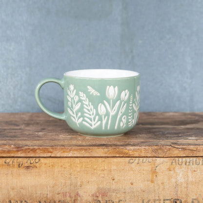 Mason Cash In The Meadow Green Tulip Mug