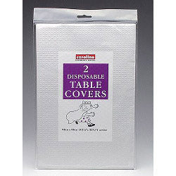 Caroline Square Paper Table Covers Pack 2 White