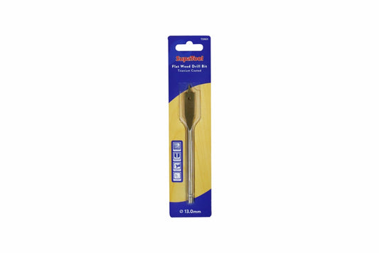 SupaTool Titanium Coated Flat Wood Drill Bits