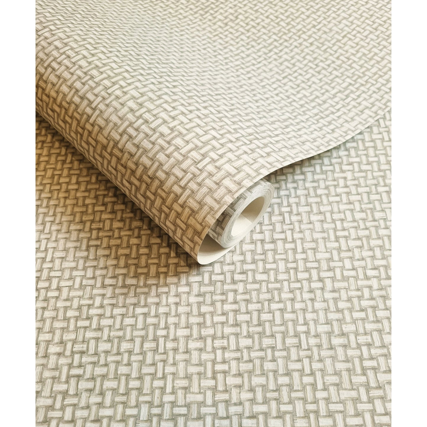 Papier peint crème Holden Basket Weave (13580)