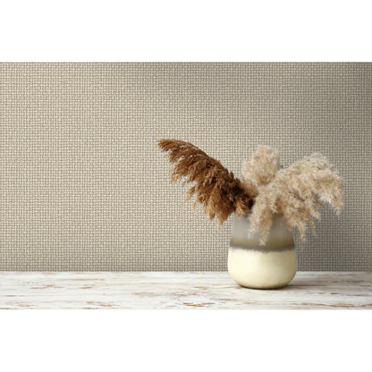 Holden Basket Weave Beige Wallpaper (13582)