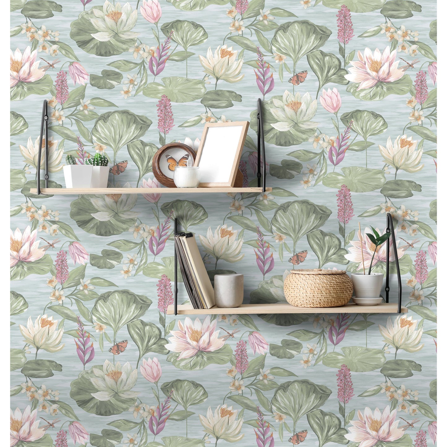 Holden Lily Pad Blue Wallpaper (13620)