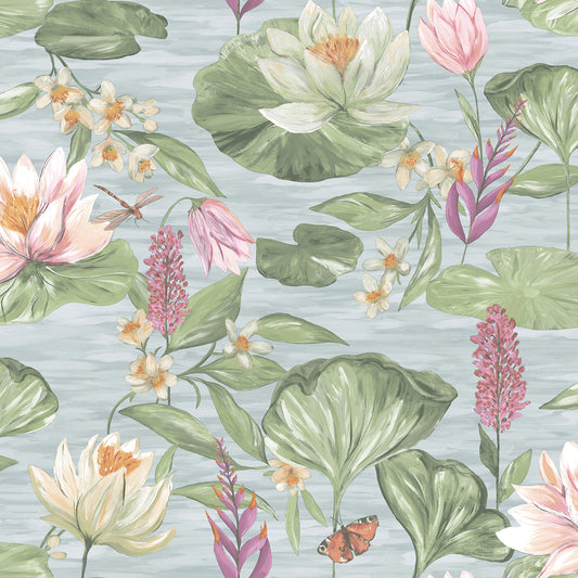 Holden Lily Pad Blue Wallpaper (13620)