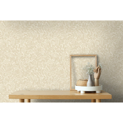 Papel pintado Holden Mini Hoja Beige (13630)