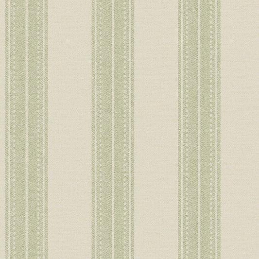 Holden Linen Stripe Sage Wallpaper (13651)