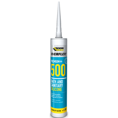 Everbuild Everflex 500 Bath & Sanitary Silicone 310ml