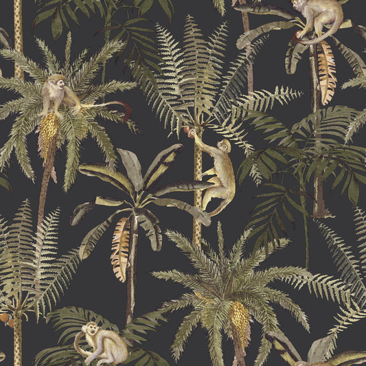 Holden Nature's Symphony Monkey Oasis Wallpaper