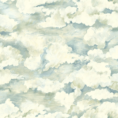 Holden Nature's Symphony Cloudscape Soft Aqua Wallpaper (13711)